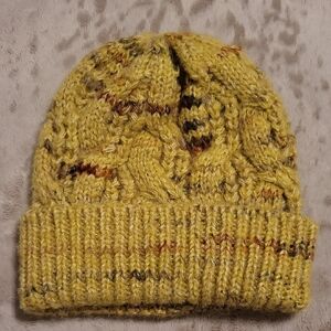 Anthropologie Yellow Knit Beanie